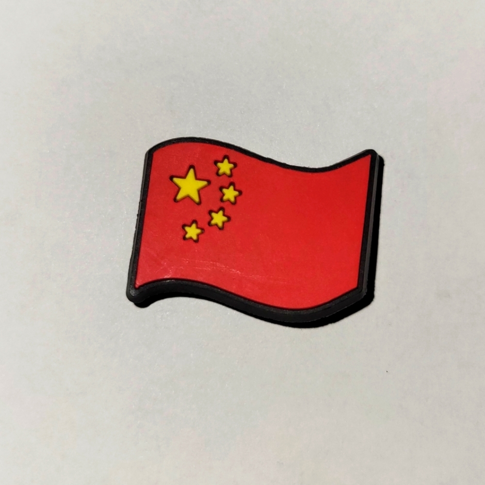 China Flag Jibbitz Shoe Charm